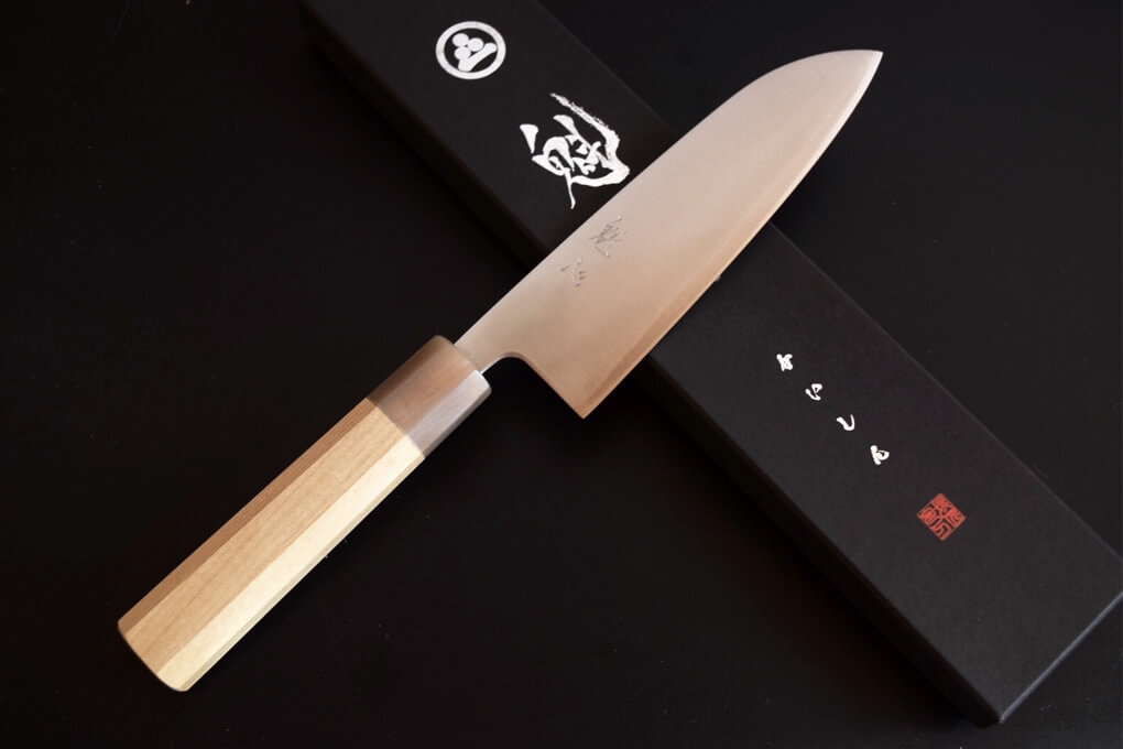 Kaishin Ginsan Thin Chef knife Series Santoku - Nakamura Knives