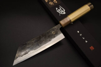 Kaishin Tsubaki knife Hon-warikomi White steel #2 Kurouchi layered steels