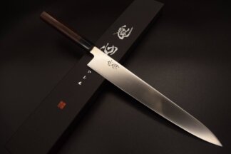 Kaishin High Carbon Stainless Series Sujihiki 270mm with Rosewood Shinogi Handle