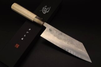 Kaishin Tsubaki knife Hontanren Ginsan Tsuchime Hammemred