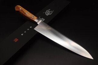 Kaishin high carbon stainless steel Gyuto 210mm Quince wood handle