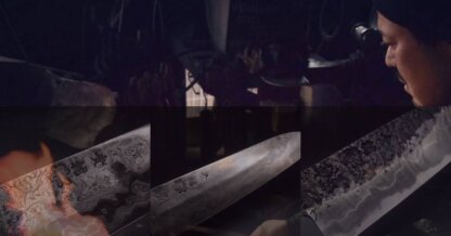 Kisuke KAGEROU Gyuto 240mm Indigo handle - Image 9